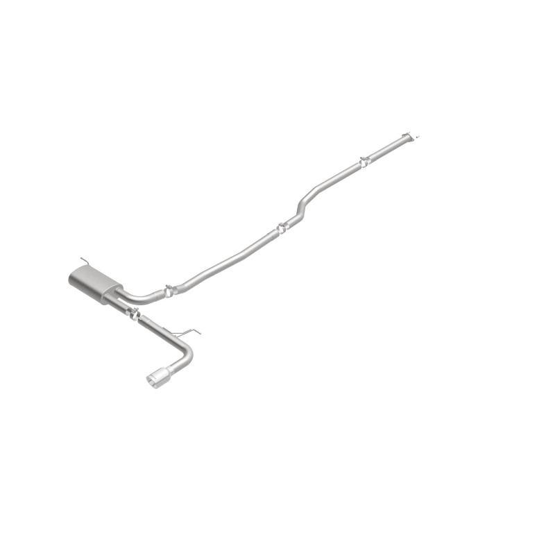 Ford Fusion Performance Exhaust - Single Straight Passenger Side Rear - Magnaflow - Street Catback - Polished - `15-`18