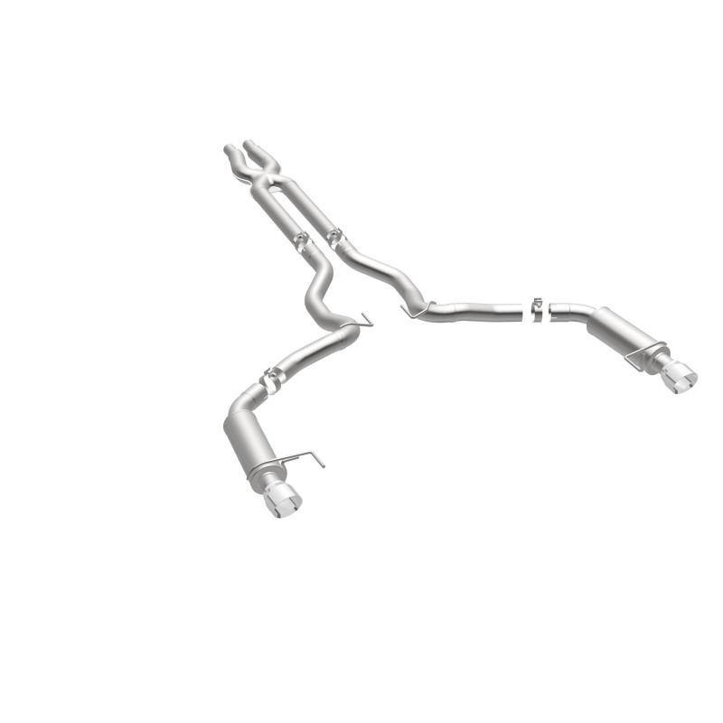 Ford Mustang Performance Exhaust - Rear - Magnaflow - Cat Back, Competition, Dual Split Polished Tips - Polished - `15-`17