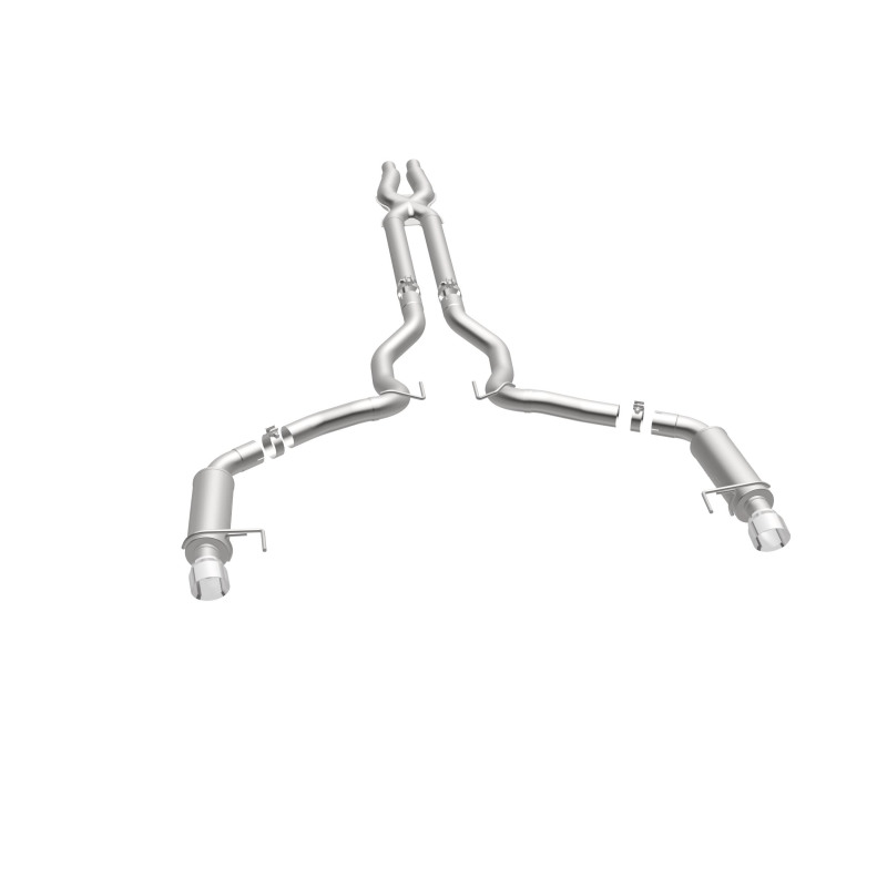 Ford Mustang Performance Exhaust - Rear - Magnaflow - Cat Back, Competition, Dual Split Polished Tips - Polished - `15-`17