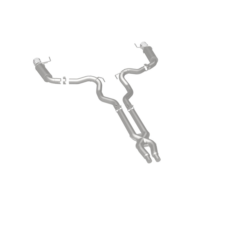 Ford Mustang Performance Exhaust - Rear - Magnaflow - Cat Back, Competition, Dual Split Polished Tips - Polished - `15-`17