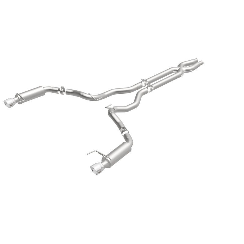 Ford Mustang Performance Exhaust - Rear - Magnaflow - Cat Back, Competition, Dual Split Polished Tips - Polished - `15-`17