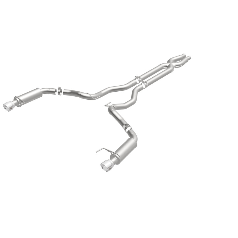Ford Mustang Performance Exhaust - Rear - Magnaflow - Cat Back, Competition, Dual Split Polished Tips - Polished - `15-`17