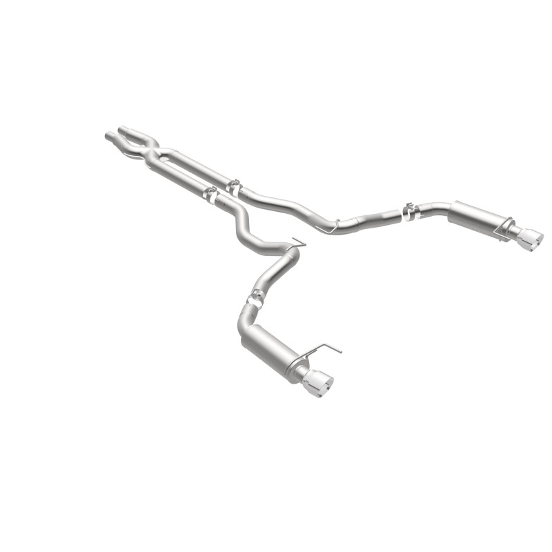Ford Mustang Performance Exhaust - Rear - Magnaflow - Cat Back, Competition, Dual Split Polished Tips - Polished - `15-`17
