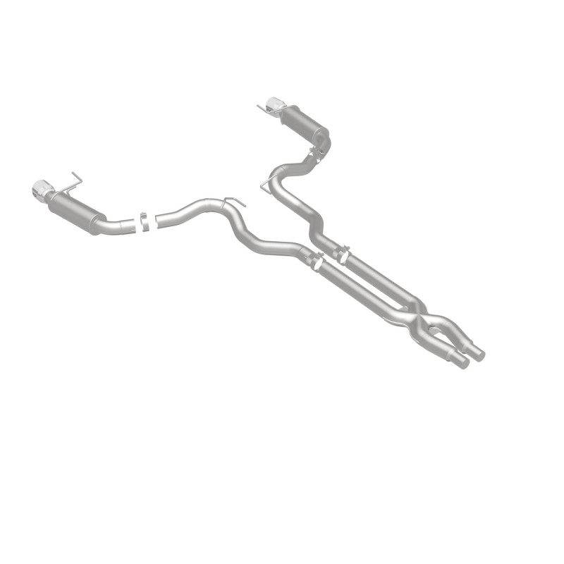 Ford Mustang Performance Exhaust - Rear - Magnaflow - Cat Back, Competition, Dual Split Polished Tips - Polished - `15-`17