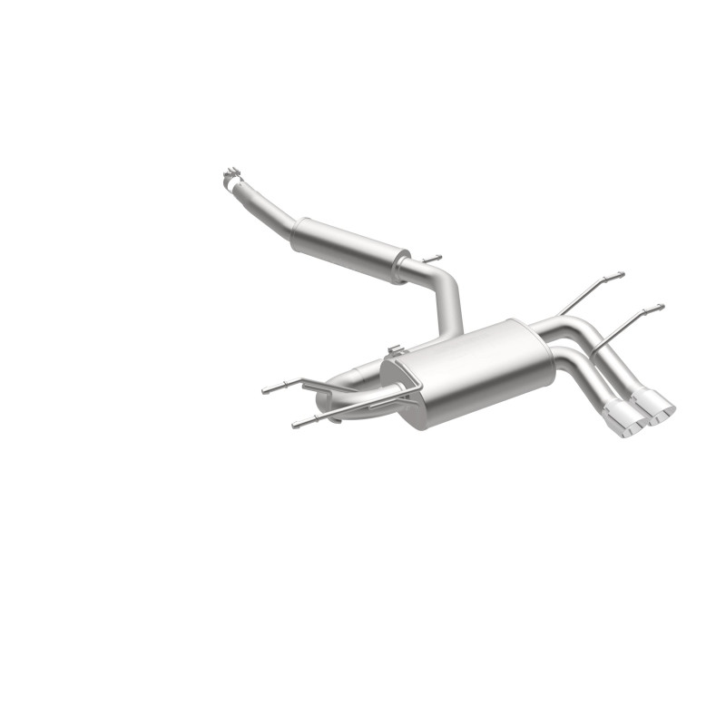 Mazda MX-5 Miata Performance Exhaust - Rear - Magnaflow - Cat-Back, Dual Straight Passenger Side Rear Exit, 3in Polished Welded-On Double Wall Angle Cut Folded Edge Tips - Polished - `15-`23