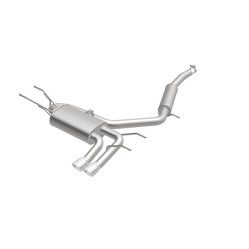 Mazda MX-5 Miata Performance Exhaust - Rear - Magnaflow - Cat-Back, Dual Straight Passenger Side Rear Exit, 3in Polished Welded-On Double Wall Angle Cut Folded Edge Tips - Polished - `15-`23