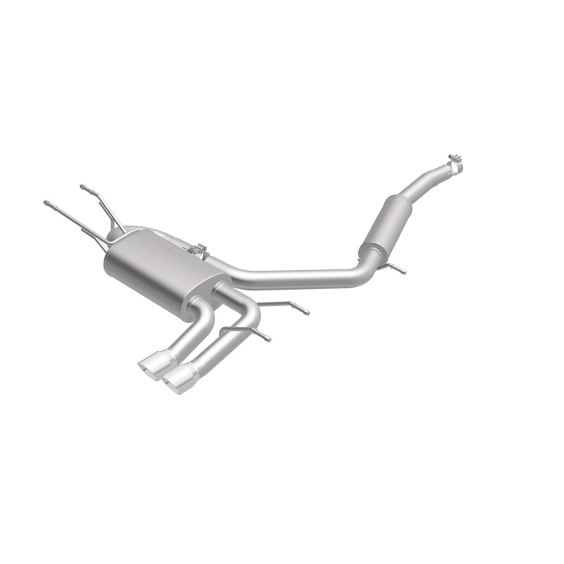 Mazda MX-5 Miata Performance Exhaust - Rear - Magnaflow - Cat-Back, Dual Straight Passenger Side Rear Exit, 3in Polished Welded-On Double Wall Angle Cut Folded Edge Tips - Polished - `15-`23