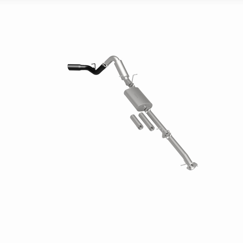 GMC 3500 Performance Exhaust - Single Passenger Side Rear Exit - Magnaflow - Cat Back - Black - `11-`19