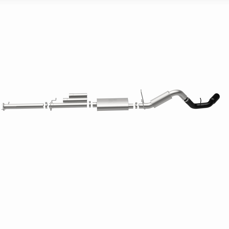 GMC 3500 Performance Exhaust - Single Passenger Side Rear Exit - Magnaflow - Cat Back - Black - `11-`19
