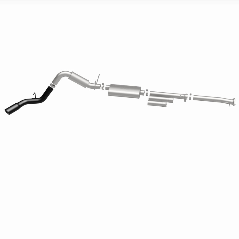 GMC 3500 Performance Exhaust - Single Passenger Side Rear Exit - Magnaflow - Cat Back - Black - `11-`19