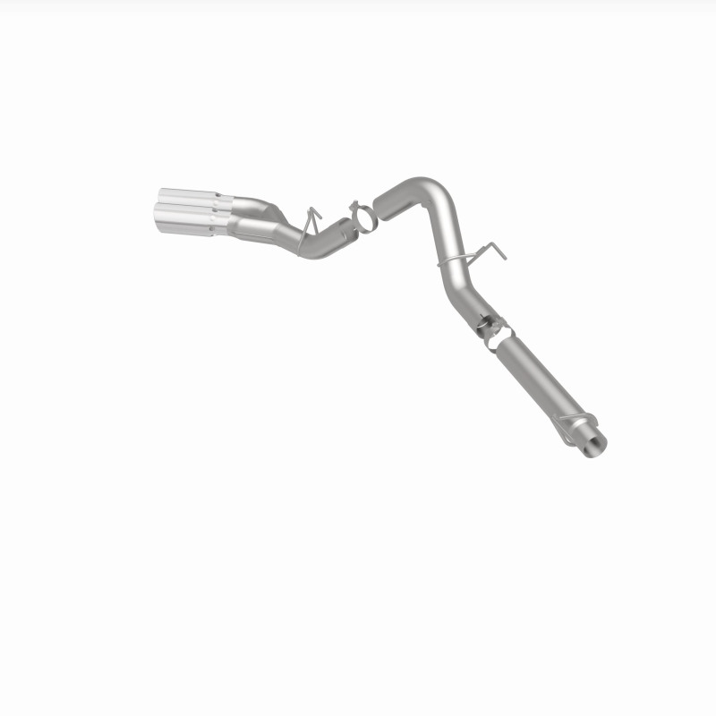 Ford F-150 Performance Exhaust - Dual Same Side Behind Passenger Rear Tire - Magnaflow - Cat Back, Street Series - Polished - `18-`20
