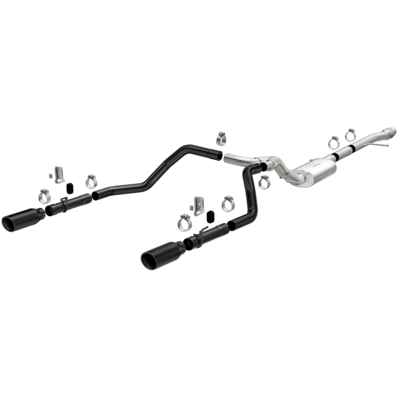 Chevrolet Silverado 1500 Performance Exhaust - Rear - Magnaflow - Street Series Dual Exit - Black - `19-`27