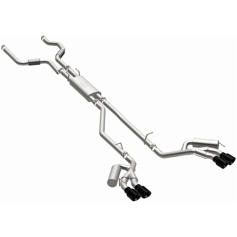 Ford Explorer Performance Exhaust - Magnaflow - Street Series Cat-Back - Black Chrome - `20-`25