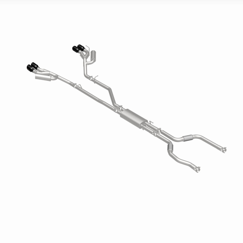 Ford Explorer Performance Exhaust - Magnaflow - Street Series Cat-Back - Black Chrome - `20-`25