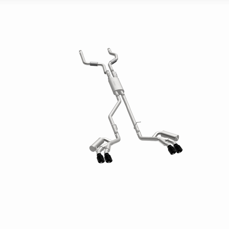 Ford Explorer Performance Exhaust - Magnaflow - Street Series Cat-Back - Black Chrome - `20-`25