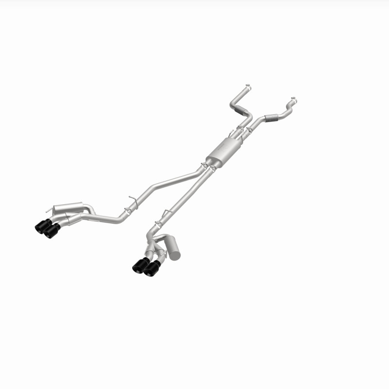 Ford Explorer Performance Exhaust - Magnaflow - Street Series Cat-Back - Black Chrome - `20-`25