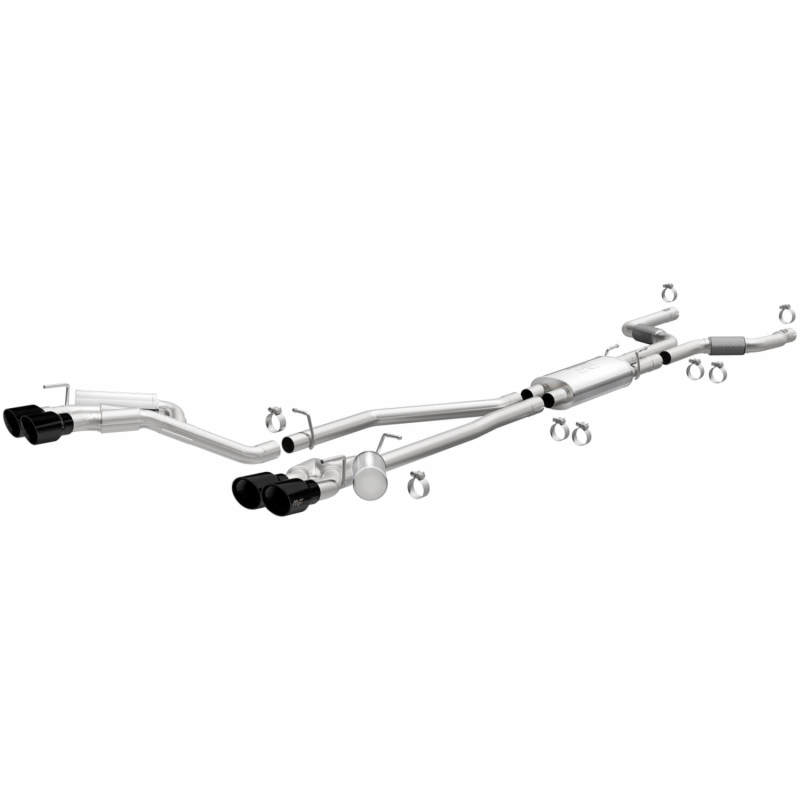 Ford Explorer Performance Exhaust - Magnaflow - Street Series Cat-Back - Black Chrome - `20-`25