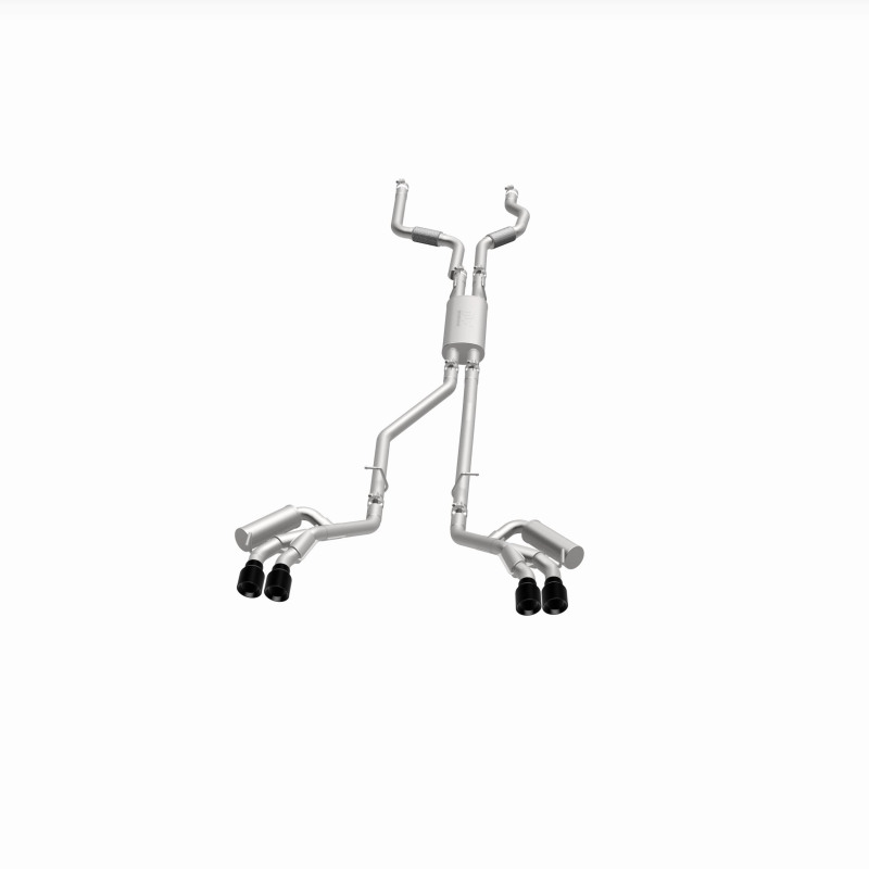 Ford Explorer Performance Exhaust - Magnaflow - Street Series Cat-Back - Black Chrome - `20-`25