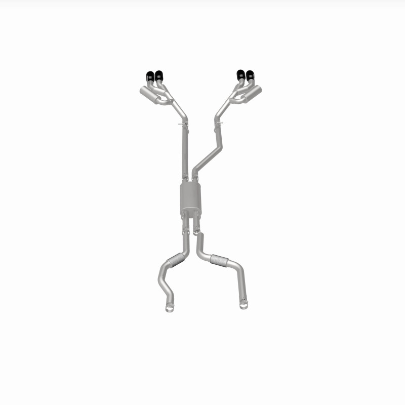 Lincoln Aviator Performance Exhaust - Magnaflow - Street Series Cat-Back - Black Chrome - `20-`25