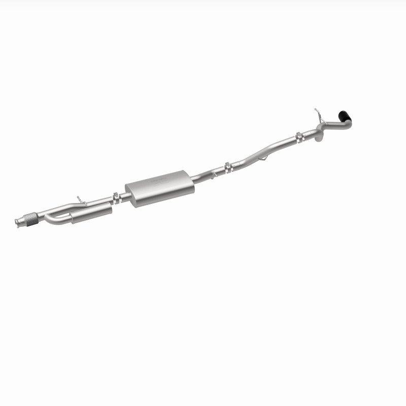 GMC Yukon Performance Exhaust - Single Passenger Side Rear Exit - Magnaflow - Street Series, Cat-Back, No Drone Technology, Stainless Steel with Black Chromed Tip - Black - `21-`25