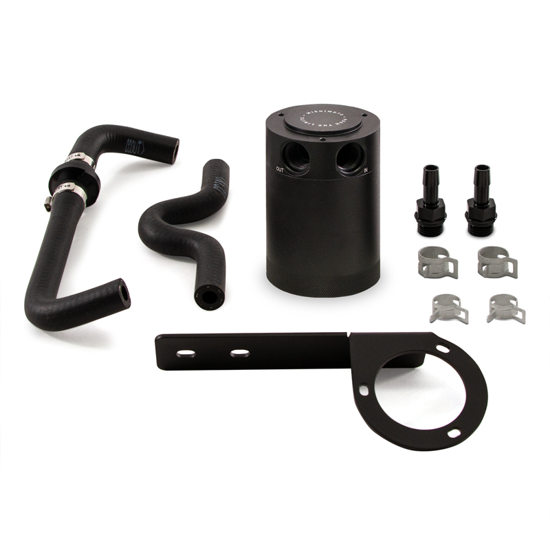 Honda Civic Type R Baffled Oil Catch Can Kit - PCV Side - Mishimoto - Direct-Fit - Black - `17-`27
