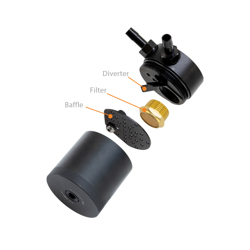 Ford F-150 Baffled Oil Catch Can - Mishimoto - Black - `11-`14
