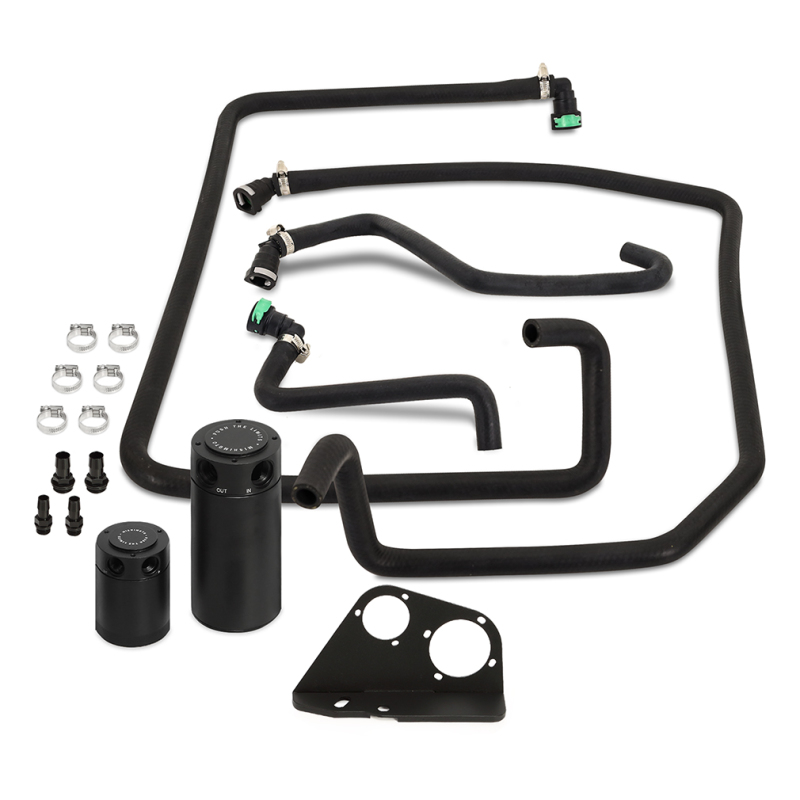 Ford F-150 Baffled Oil Catch Can Kit - Mishimoto - Dual-can - `21-`27 Ford F-150 Baffled Oil Catch Can Kit - Mishimoto - Dual-can - `21-`27