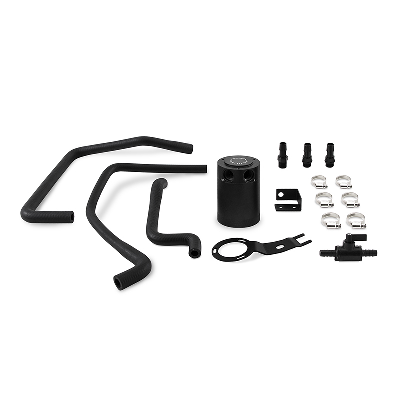 Mazda Miata Oil Catch Can Kit - Mishimoto - Baffled - Black - `16-`27