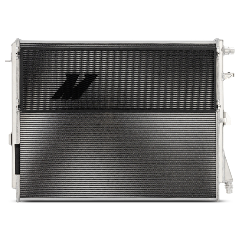 BMW M2 Heat Exchanger - Mishimoto - Performance, Dual-Pass, Aluminum End Tanks, Louvered Fins, with Rock Guards - `23-`27