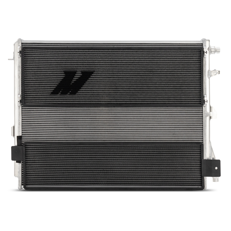 BMW M3 Heat Exchanger - Mishimoto - Performance, Dual-Pass, Aluminum, Louvered Fin, Includes Rock Guards - `21-`27