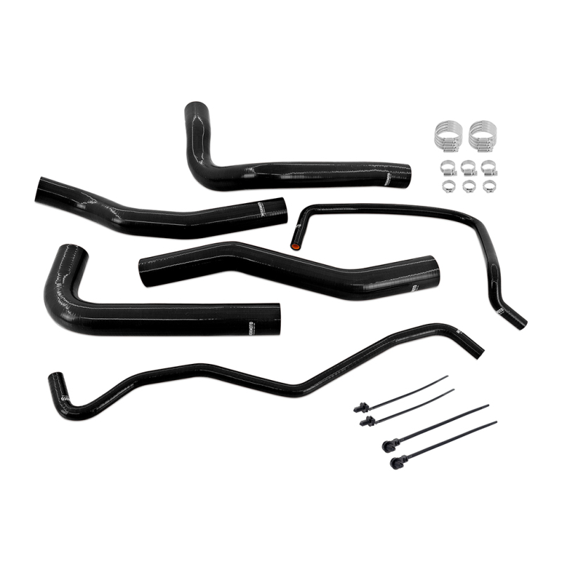 Ford Mustang Radiator Coolant Hose Kit - Mishimoto - Silicone - Black - `24-`27