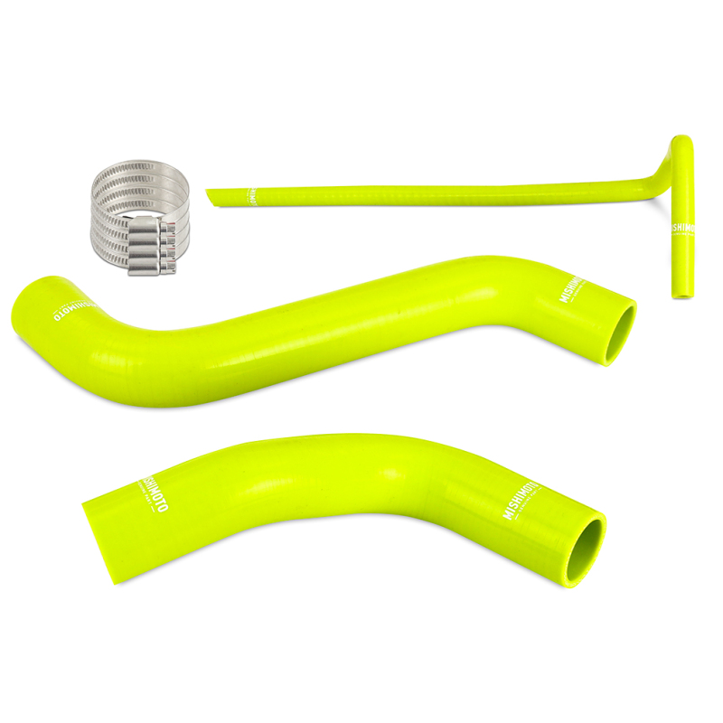 Subaru WRX Radiator Coolant Hose Kit - Mishimoto - MM Silicone Hose - Neon Yellow - `22-`27
