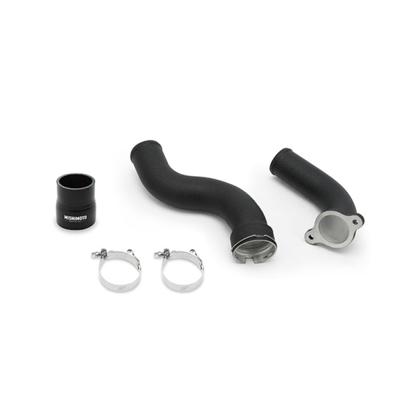 Cadillac ATS Intercooler Pipe Kit - Hot-Side - Mishimoto - Mandrel-Bent Aluminum - Wrinkle Black - `13-`19
