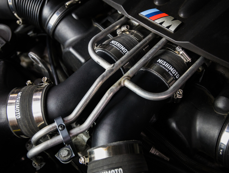 BMW M5 Intercooler Pipe Kit - Mishimoto - Charge Pipes, Micro Wrinkle Black - Micro Wrinkle Black - `12-`16