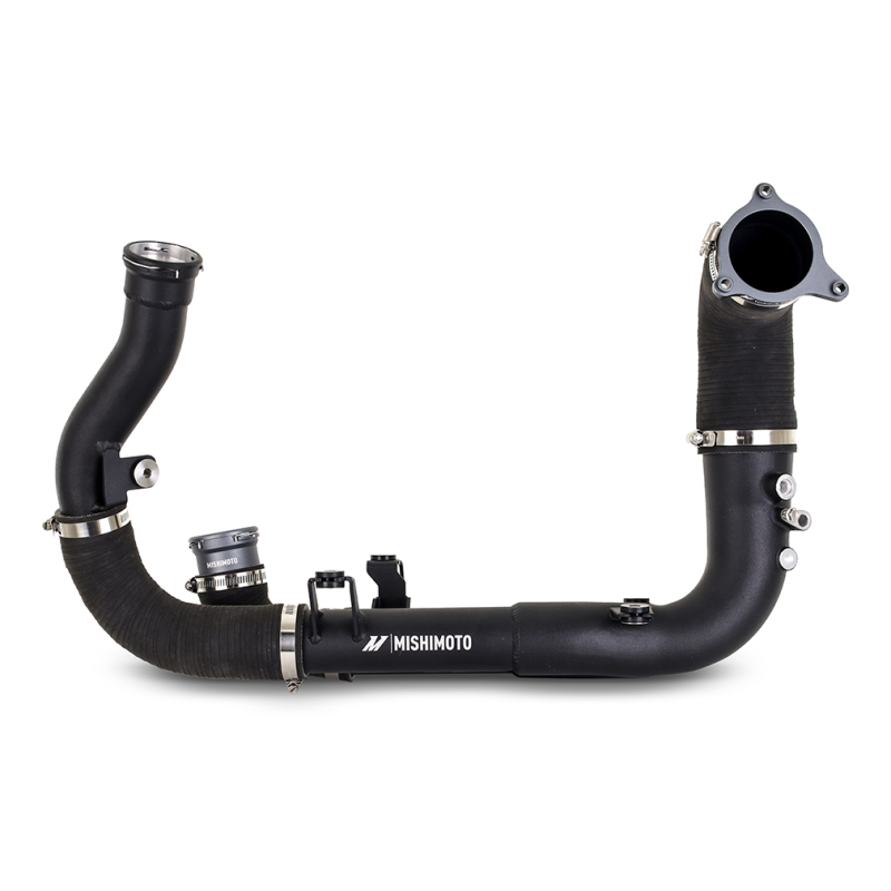 BMW M2 Intercooler Charge Pipe Kit - Hot Side - Mishimoto - Hot-Side Performance Charge Pipe, Cast Aluminum Merge + Silicone Hoses, 27% Less Restrictive - `23-`27