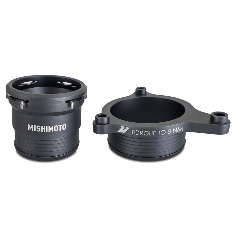 BMW M3 Intercooler Charge Pipe Kit - Hot Side - Mishimoto - Hot-Side Performance Charge Pipe, Cast Aluminum Merge + Silicone Hoses, 27% Less Restrictive - `21-`27