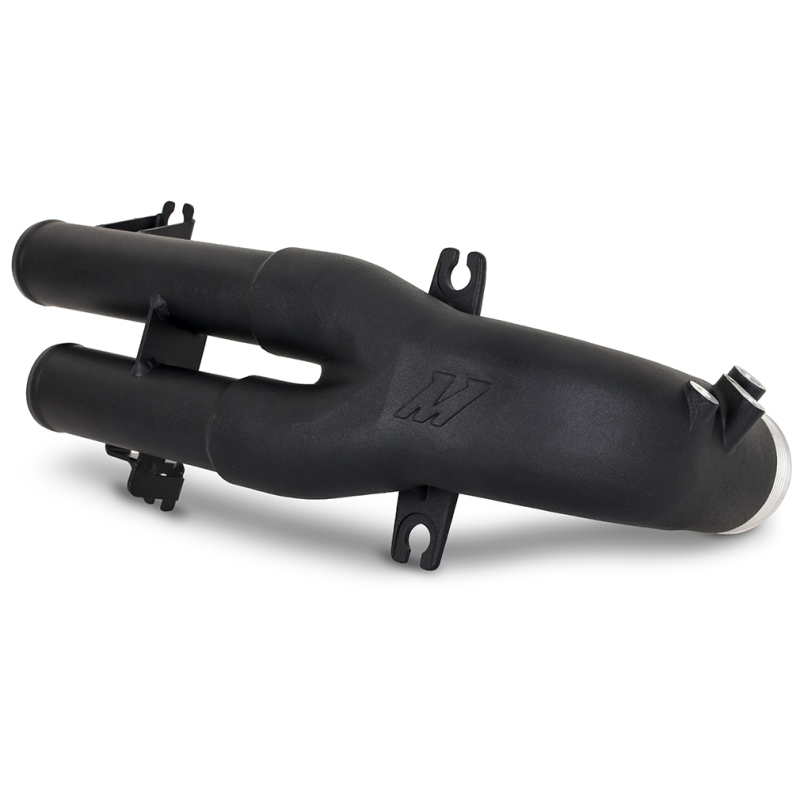 BMW M4 Intercooler Charge Pipe Kit - Hot Side - Mishimoto - Hot-Side Performance Charge Pipe, Cast Aluminum Merge + Silicone Hoses, 27% Less Restrictive - `21-`27