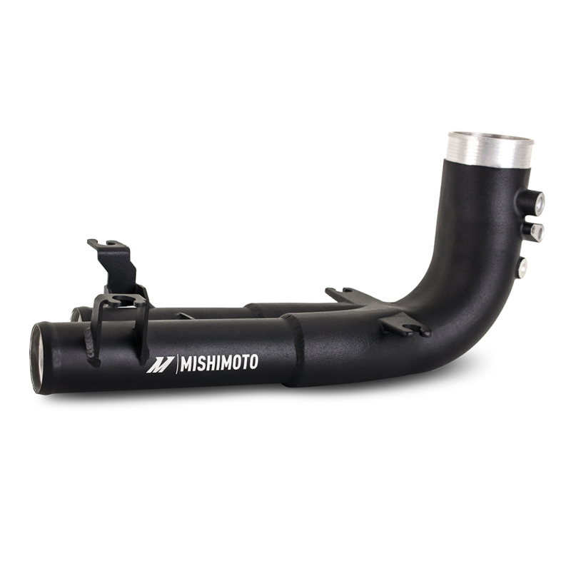 BMW M4 Intercooler Charge Pipe Kit - Hot Side - Mishimoto - Hot-Side Performance Charge Pipe, Cast Aluminum Merge + Silicone Hoses, 27% Less Restrictive - `21-`27