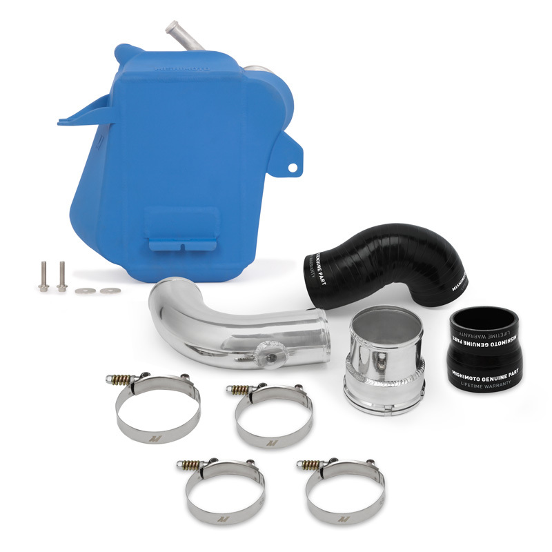 Ford Super Duty Intercooler Kit - Mishimoto - Air-to-Water - Micro-Wrinkle Blue - `17-`27