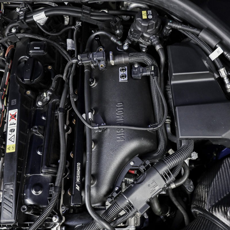 BMW M3 Intercooler Kit - Mishimoto - Performance Charge Air Cooler Manifold, Bar-and-Plate Core, Cast Aluminum, TIG-Welded - Black - `21-`27