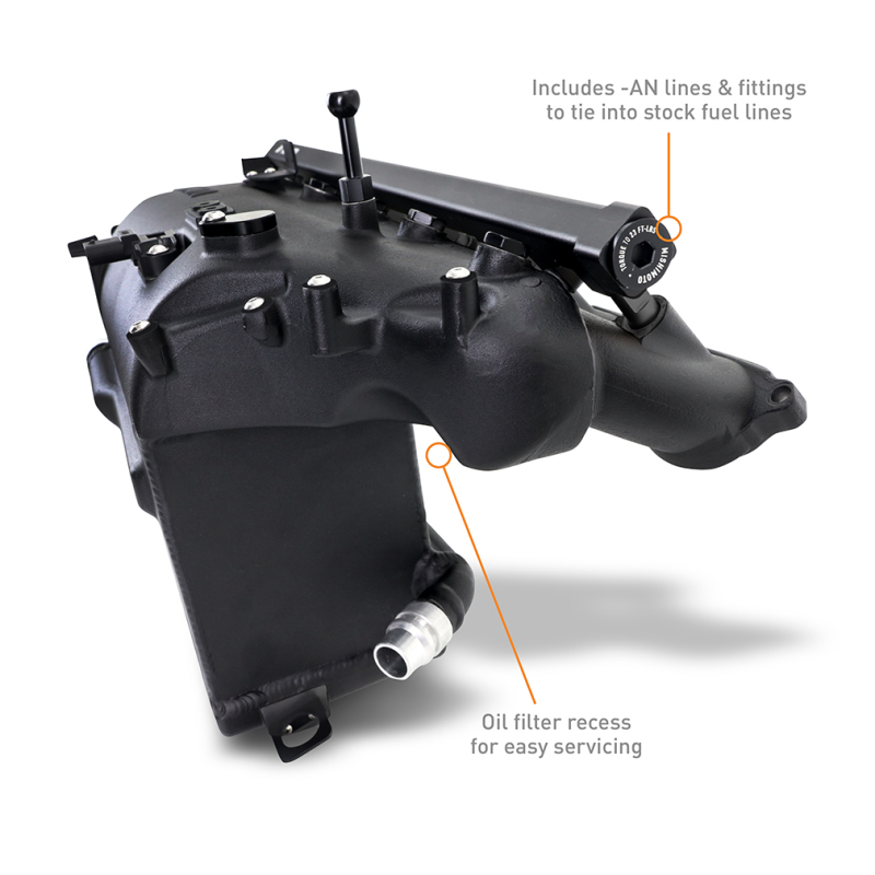BMW M3 Intercooler Kit - Mishimoto - Performance Charge Air Cooler Manifold, Bar-and-Plate Core, Cast Aluminum, TIG-Welded - Black - `21-`27