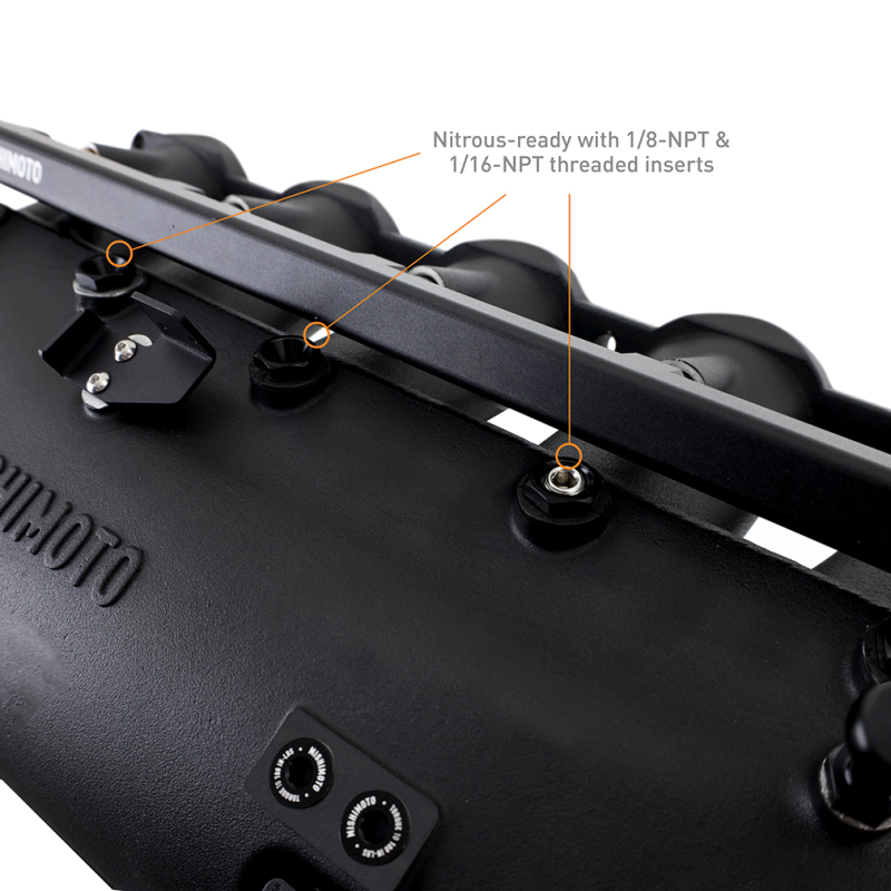 BMW M4 Intercooler Kit - Mishimoto - Performance Charge Air Cooler Manifold, Bar-and-Plate Core, Cast Aluminum, TIG-Welded - Black - `21-`27