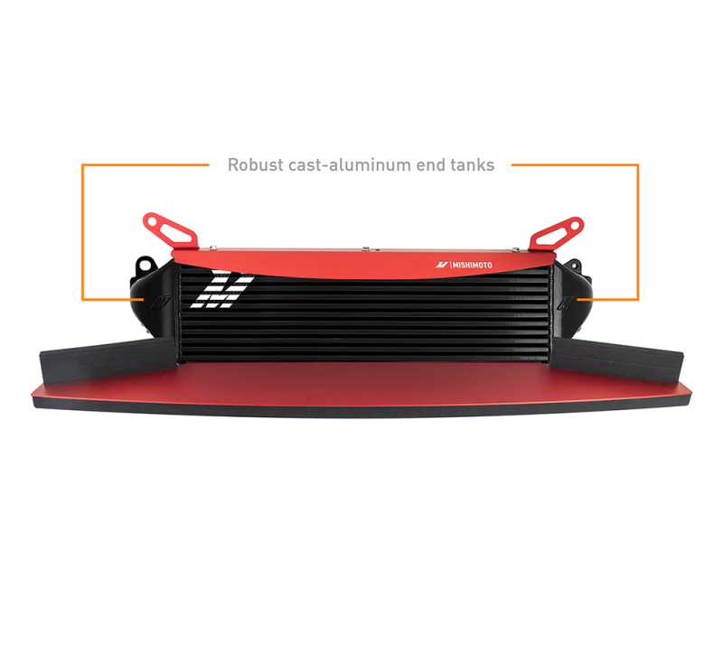 Toyota GR Corolla Performance Intercooler - Mishimoto - 4” Thick Bar-and-Plate Core - Black - `23-`27