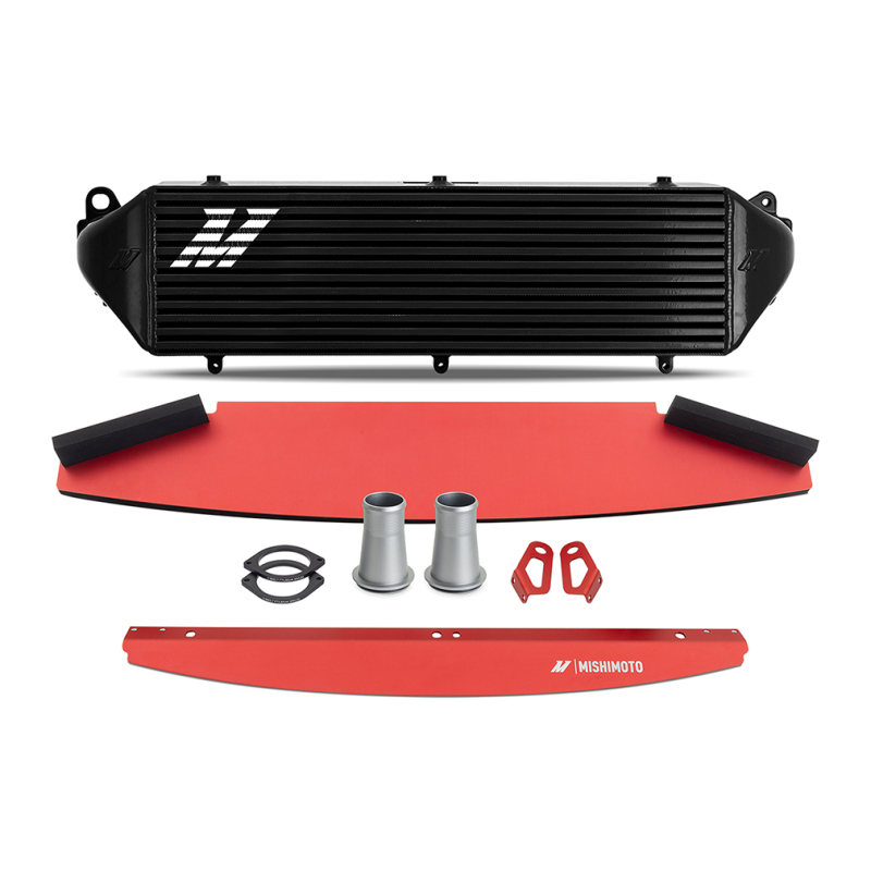 Toyota GR Corolla Performance Intercooler - Mishimoto - 4” Thick Bar-and-Plate Core - Black - `23-`27