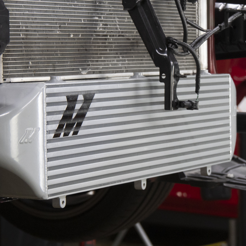 Toyota GR Corolla Intercooler Kit - Mishimoto - 4” Thick Bar-and-Plate Core - Black Cooler - Red Pipes - `23-`27