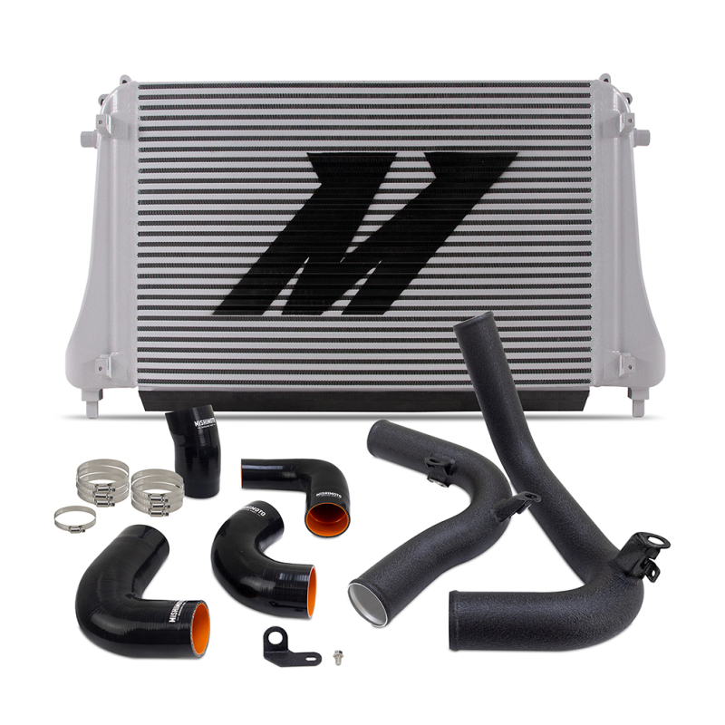 Volkswagen GTI Performance Intercooler Kit - Mishimoto - Wrinkle Black - `22-`27