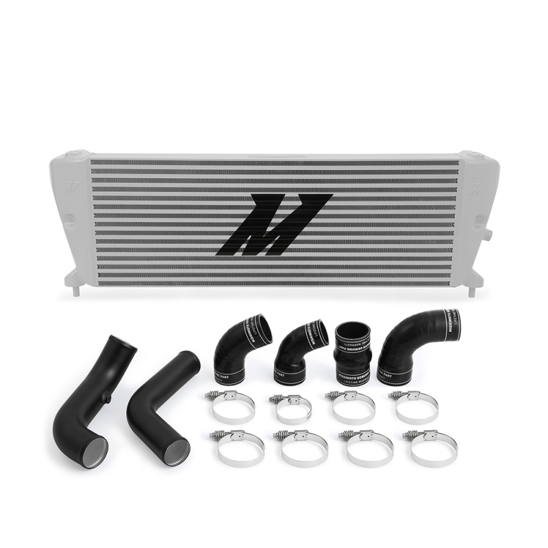 Ford Ranger Intercooler Kit - Mishimoto - Silver Intercooler w/ Wrinkle Black Pipes - `11-`27