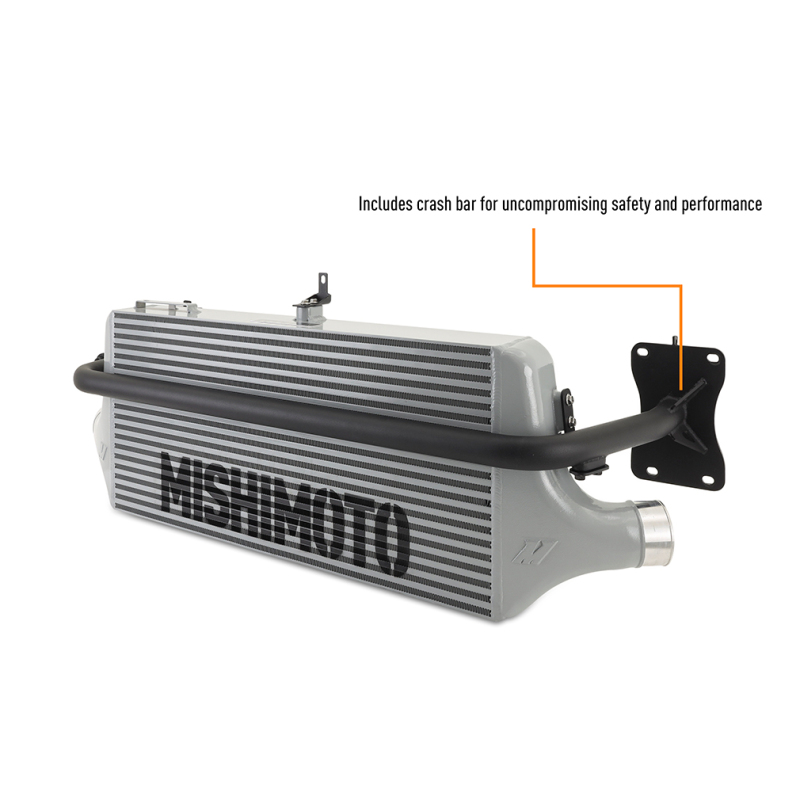 Subaru WRX Performance Intercooler Kit - Front - Mishimoto - SL Core WRD Pipes - Silver Intercooler, Red Pipes - `22-`27