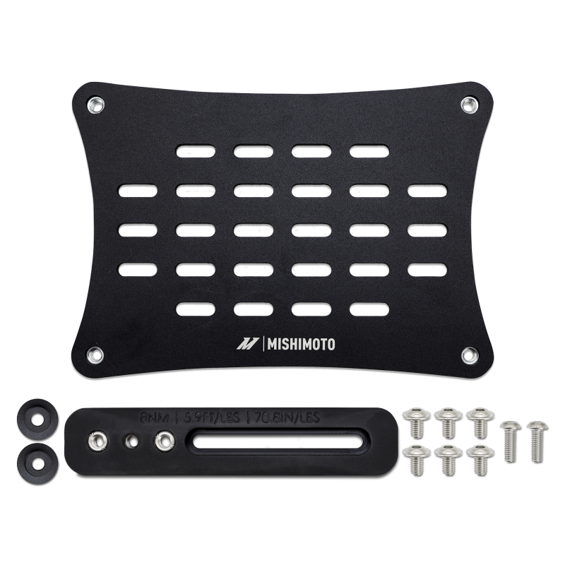 Honda Civic Type-R License Plate Relocation Kit - Front - Mishimoto - Black - `23-`27