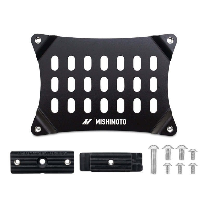 Ford Mustang License Plate Relocation Kit - Front - Mishimoto - Mishimoto MMLP-MUS4-24 - Black - `24-`27